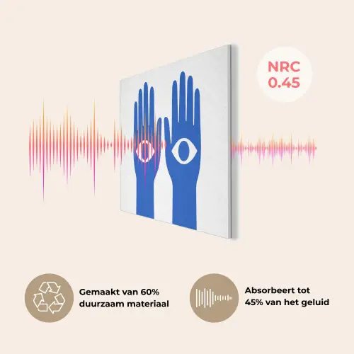 Handen - Twee - Ogen - Blauw PET vilt klein -USP_NL