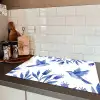 Modern - Vogels - Delfts - Blauw Inductie beschermer vinyl 3mm klein -sfeer3