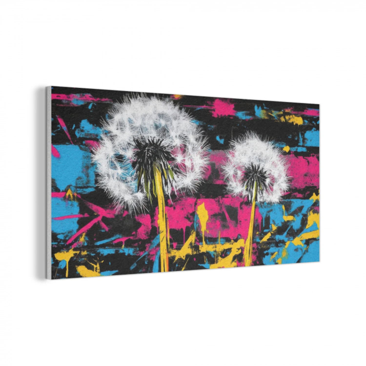 Street Art - Kleurrijk - Muur PET vilt middel -3d