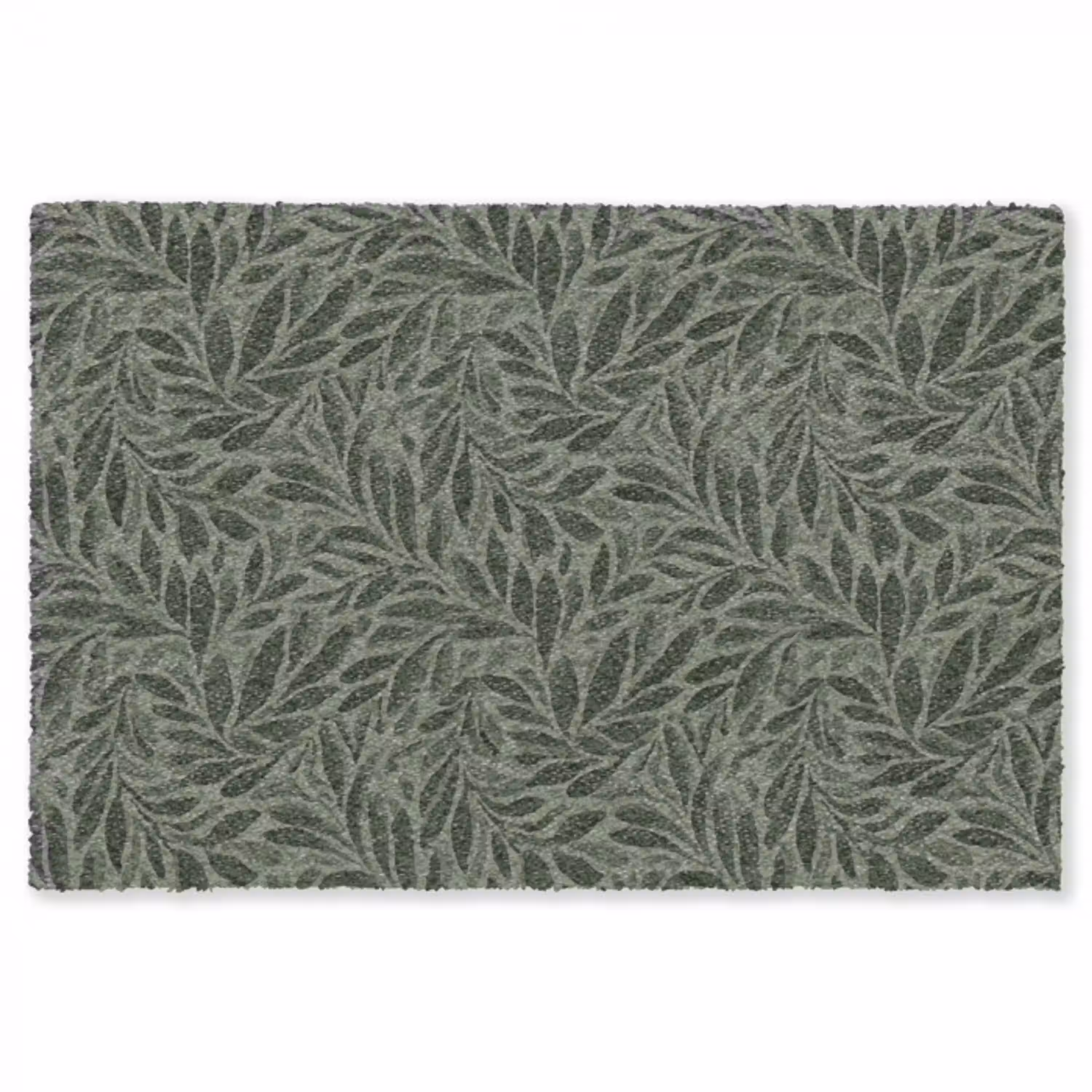 Bladeren - Organisch - Groen Vloerkleed Rechthoek klein 1091 -3d