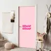 Bisou - Roze - Dikke letters deurposter klein -sfeer6
