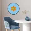 Bloem - Smiley - Kleurrijk Fotolijst rond zonder passe partout klein -sfeer2