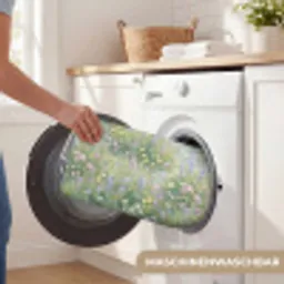 Bloemenveld - Heuvels - Kleurrijk Badmat klein -USP_WasbaarDE