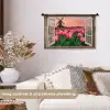 Doorkijk - Tulpen - Bloemen - Molen - Raam Wandkleed katoen klein -sfeer1