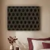 Parallel - Goud - Zwart - Bijenraatmotief Textielframe - compleet frame klein 947 -sfeer1