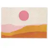 Zon - Heuvels - Abstract - Roze Deurmat klein -zkaufland3d