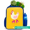 Kip - Rolschaatsen - Geel Kinderrugzak - Blauw middel -inhoud_NL