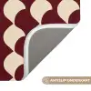 Rood - Tegelpatroon - Crème WCmat klein 1009 -USP_AntislipNL