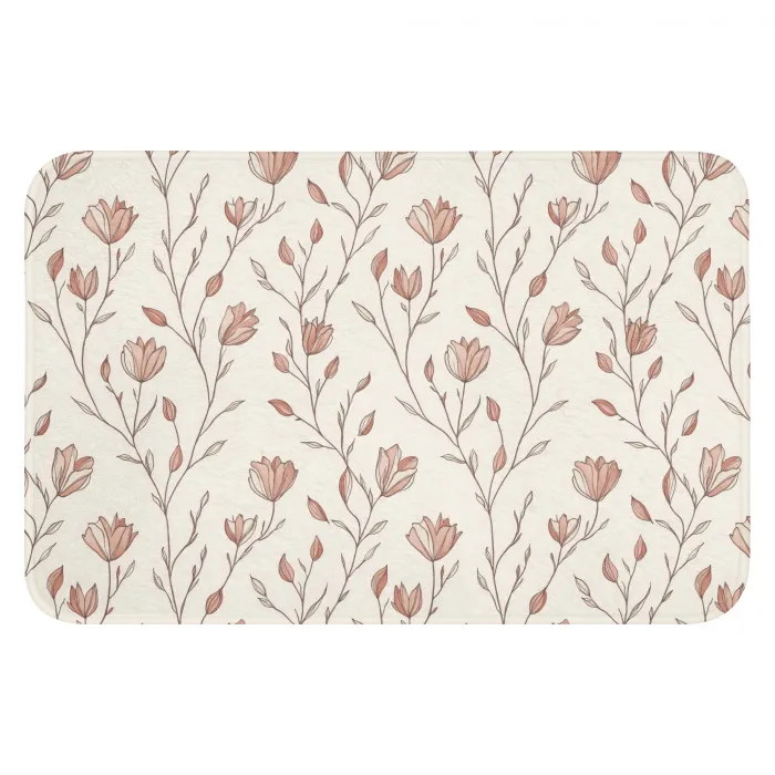 Patroon - Klassiek - Roze WCmat klein 1009 -3d