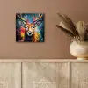 Hert - Graffiti - Dieren - Kleuren aluminium wit klein -sfeer4
