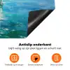 Zeilboot - Rotsen - Kust - Huizen Inductie beschermer vinyl 3mm klein -zzzzzzz-td-onderkant
