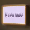 Mucho amor - Paars - Gelaagde letters Light Box met batterij (Wandlamp) middel -z3d_website