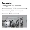 Zebra's - Zwart - Wit Muismat XXL klein -sfeer5