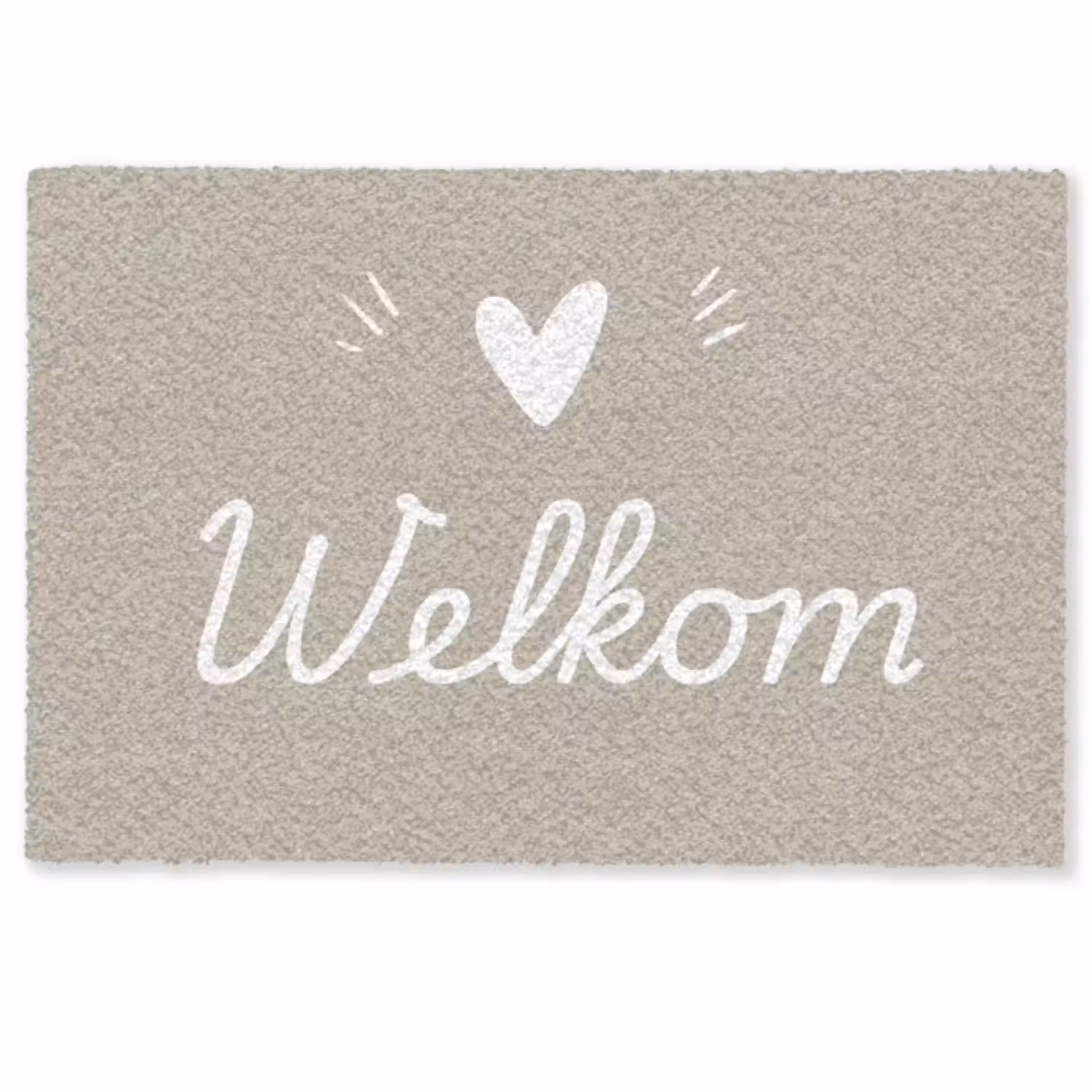 Fußmatte - Willkommen - Beige