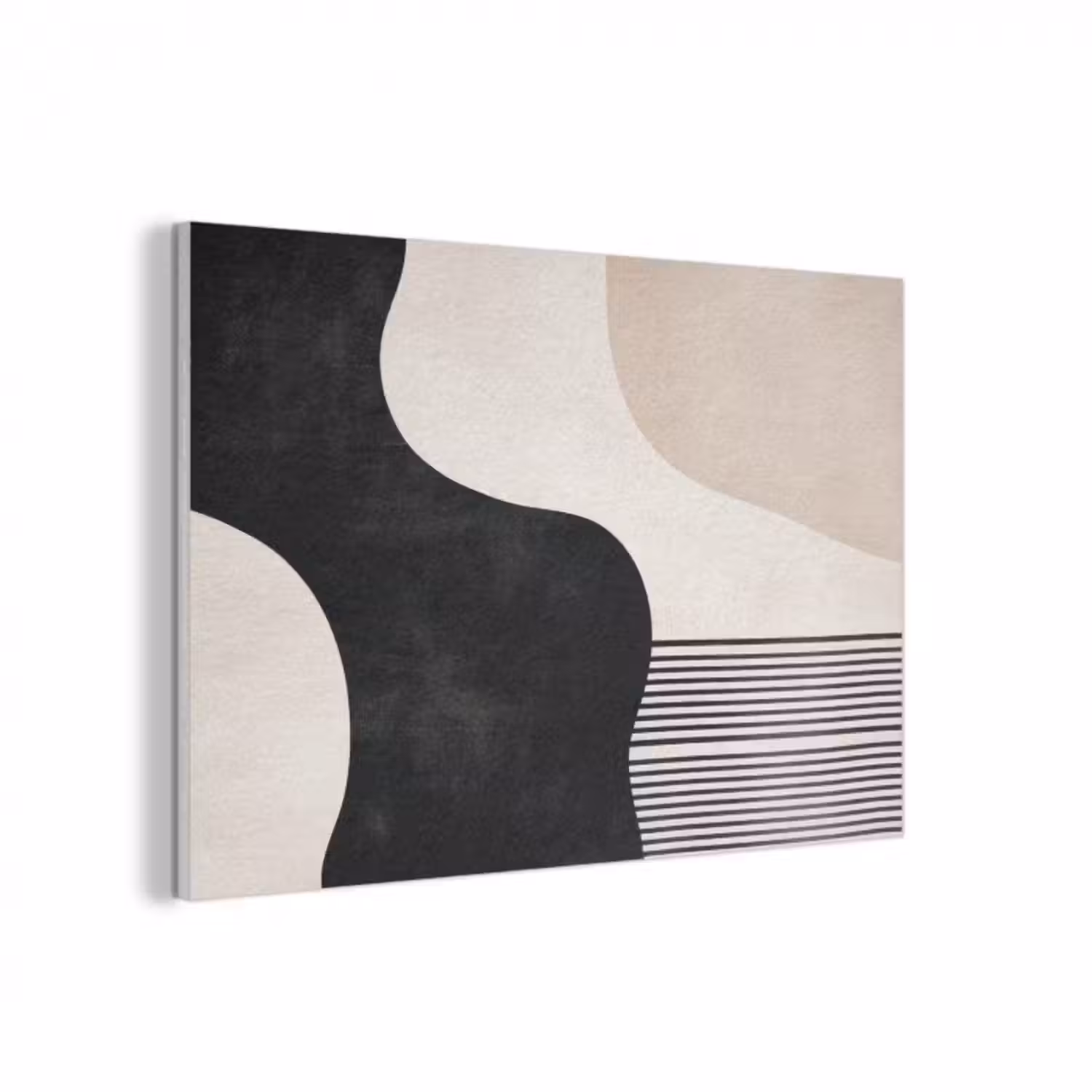Akustikbild - Abstrakt - Japandi - Beige - Modern