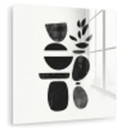 Japandi - Zwart - Abstract plexiglas 5mm klein -zzzproduct_nieuw
