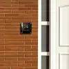 Zwart goud structuur - Klassiek Naambord Vierkant klein -sfeer3-XS