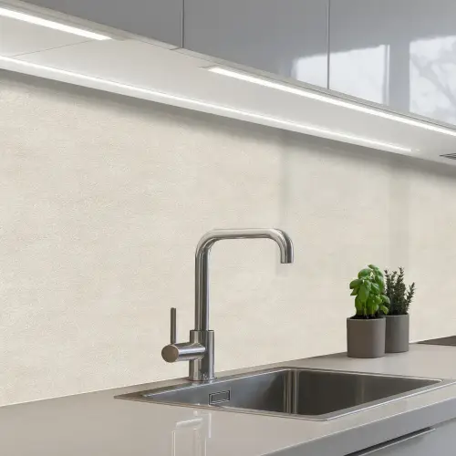 Zandkleurig - Modern - Egaal keuken achterwand 2 middel 871 -3d_schuin