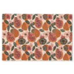 Papaja - Bloesem - Oranje Vloerkleed Rechthoek klein 1091 -3d