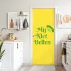 Mij niet bellen - Telefoon - Geel deurposter klein -sfeer5