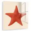 Zeester - Bobbels - Rood plexiglas 5mm klein -zzzproduct_nieuw