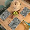 Grafisch - Lijnen - Zwart - Wit Placemat vinyl groot 368 -zzsfeer5_Kitchenyeah-website