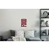 Eten - Japandi - Rood - Decoratie Muursticker klein -slaapkamer