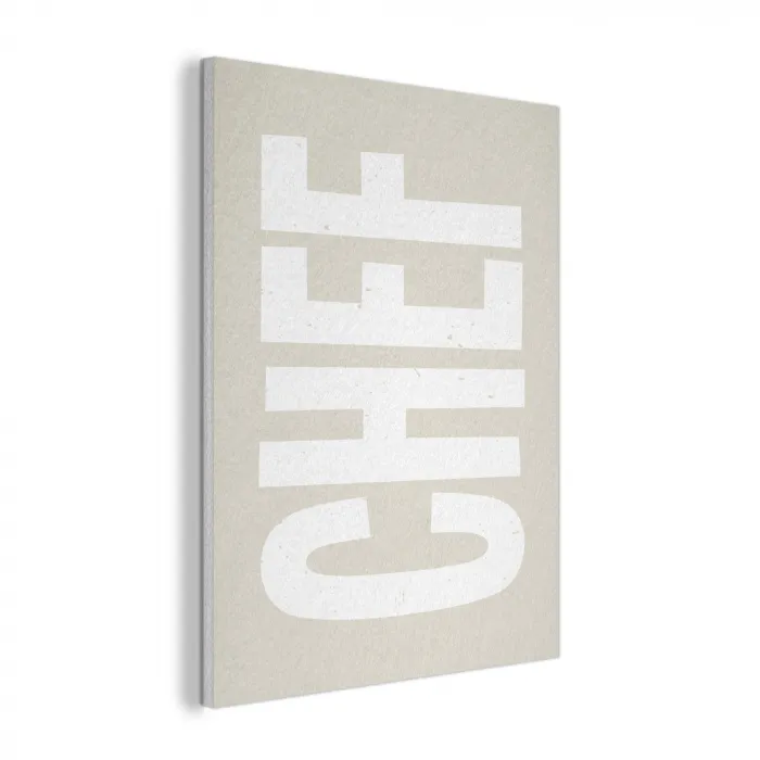 Wit - Chef - Decoratie - Japandi PET vilt klein -3d