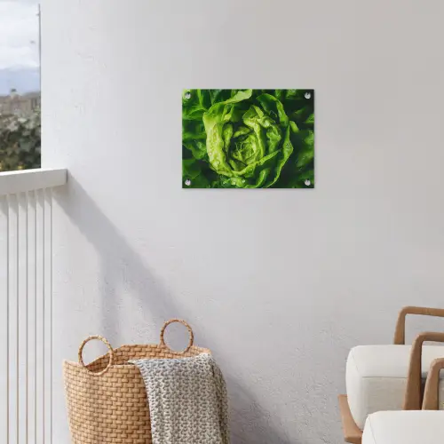 Groente - Sla - Groen tuinposter los doek klein -sfeer8