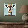 Giraffe - Illustratie - Bruin - Minimalistisch plexiglas 5mm klein -sfeer3