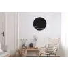 Zwart - Minimalistisch - Valentijn Wandcirkel aluminium klein -woonkamer