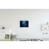 Kwal - Lichtgevend - Tentakels - Blauw textielposter latten blank klein -kinderkamer