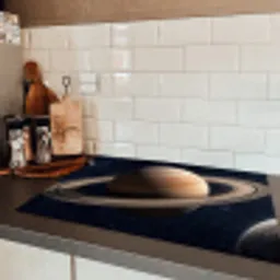 Planeten - Saturnus - Ruimte Inductie beschermer vinyl 3mm klein -sfeer3