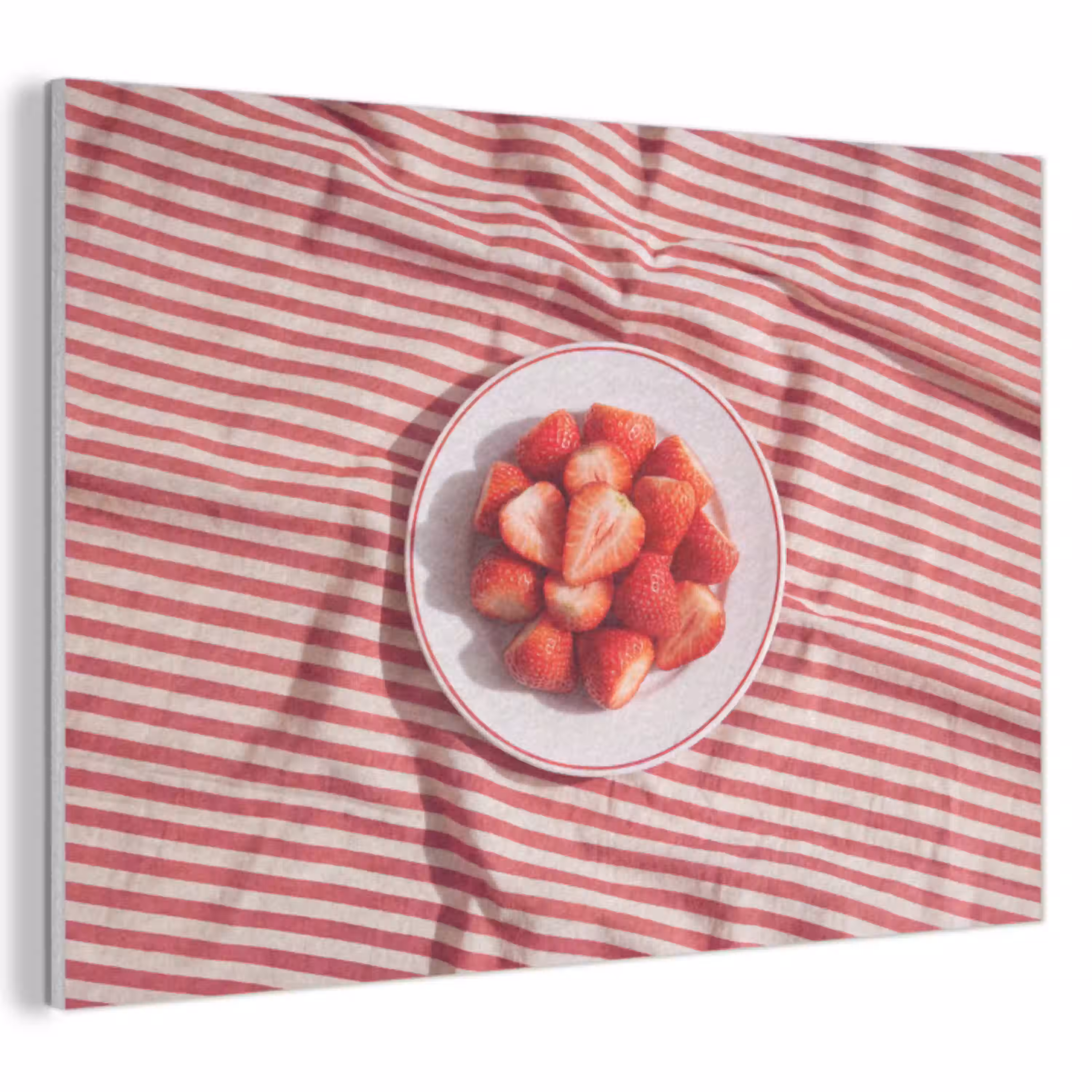 Eten - Aardbeien - Fruit - Zomer - Rood PET vilt klein -3d