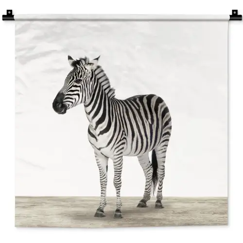 Zebra - Meisjes - Dieren - Kinderen - Jongens Wandkleed katoen klein -zz3d