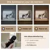 Vrouw - Paard - Artistiek Light Box met batterij (Wandlamp) middel -USP_lichtkleurNL