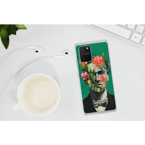 Man - Planten - Groen Telefoonhoesje Samsung Galaxy S10 Lite klein -oordopS10Lite