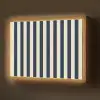Verticale strepen - Blauw - Crème Light Box met batterij (Wandlamp) middel 907 -z3d_website