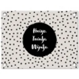 Huisje. Tuintje. Wijntje - Quotes - Tekst - Wijn - Tuin tuinposter los doek klein -3d