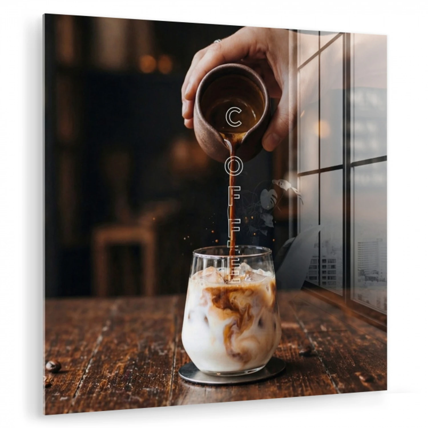 Espresso - Melk - Café plexiglas 5mm klein -zzzproduct_nieuw