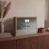 Basketbalpaal - Landschap - Zand - Wit Light Box met batterij (Wandlamp) middel -sfeer2