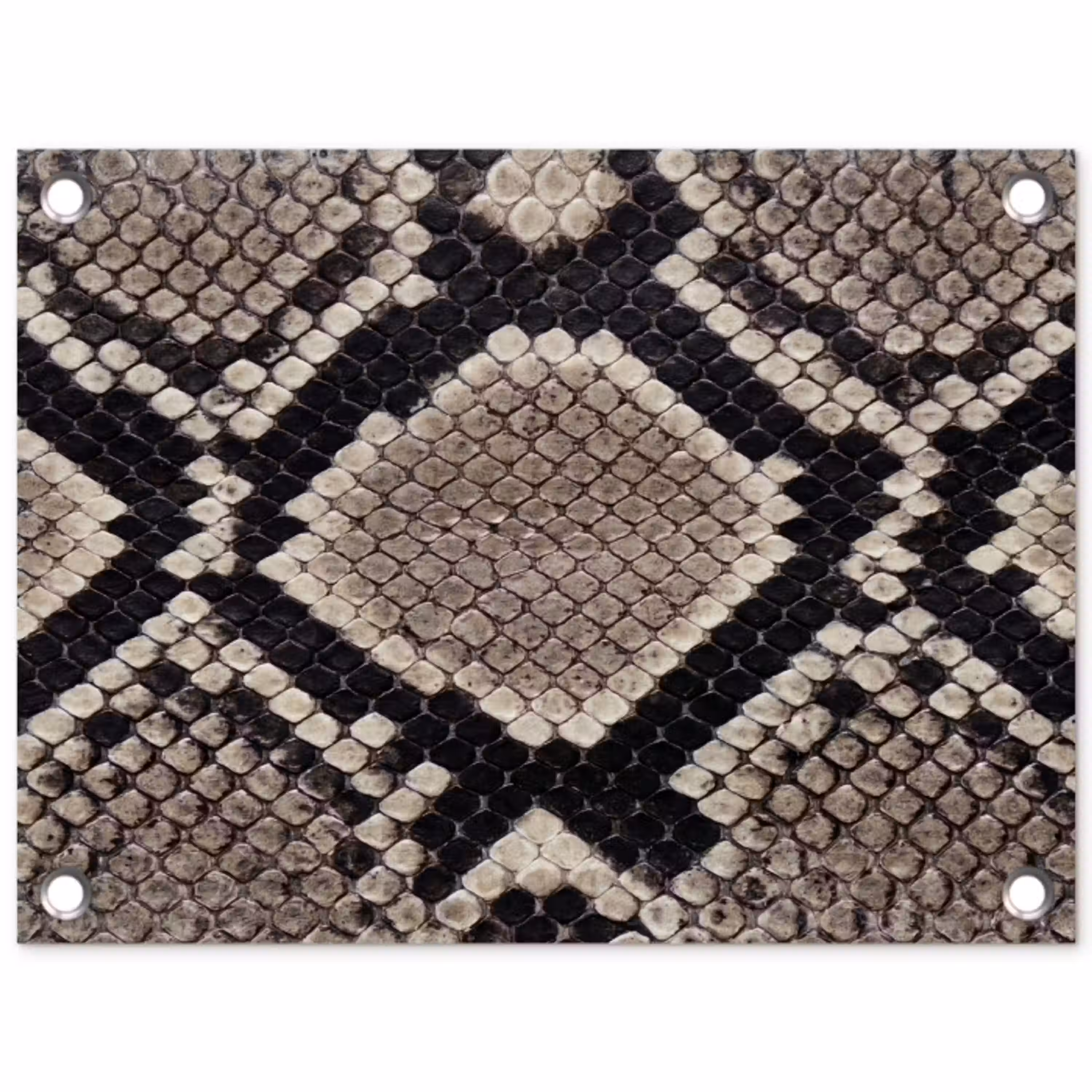 Slangenleer - Patroon - Beige tuinposter los doek klein -3d