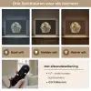 Cupcake - Eten - Goud - Zwart Light Box met batterij (Wandlamp) middel -USP_lichtkleurNL