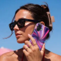 Abstract - Swirl - Futuristic - Neon Toughcase MagSafe Apple iPhone 17 klein -Sfeer2V