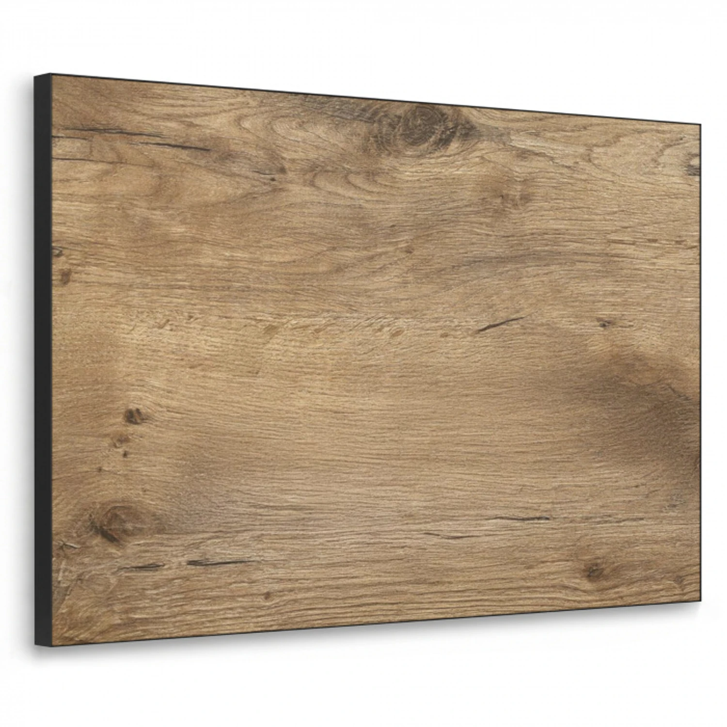 Hout - Bruin - Houtlook Textielframe zwart klein -3d