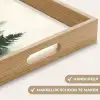 Sparren - Bomen - Groen - Beige Dienblad Rechthoek middel -USP_HandgreepNL