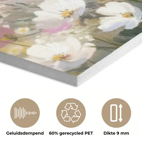 Quote - Bloemen - Schilderachtig PET vilt klein -closeup_NL