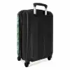 Palm lange bladeren patroon groen NBS - Handbagage koffer - Volwassenen Unisex middel -achterkant