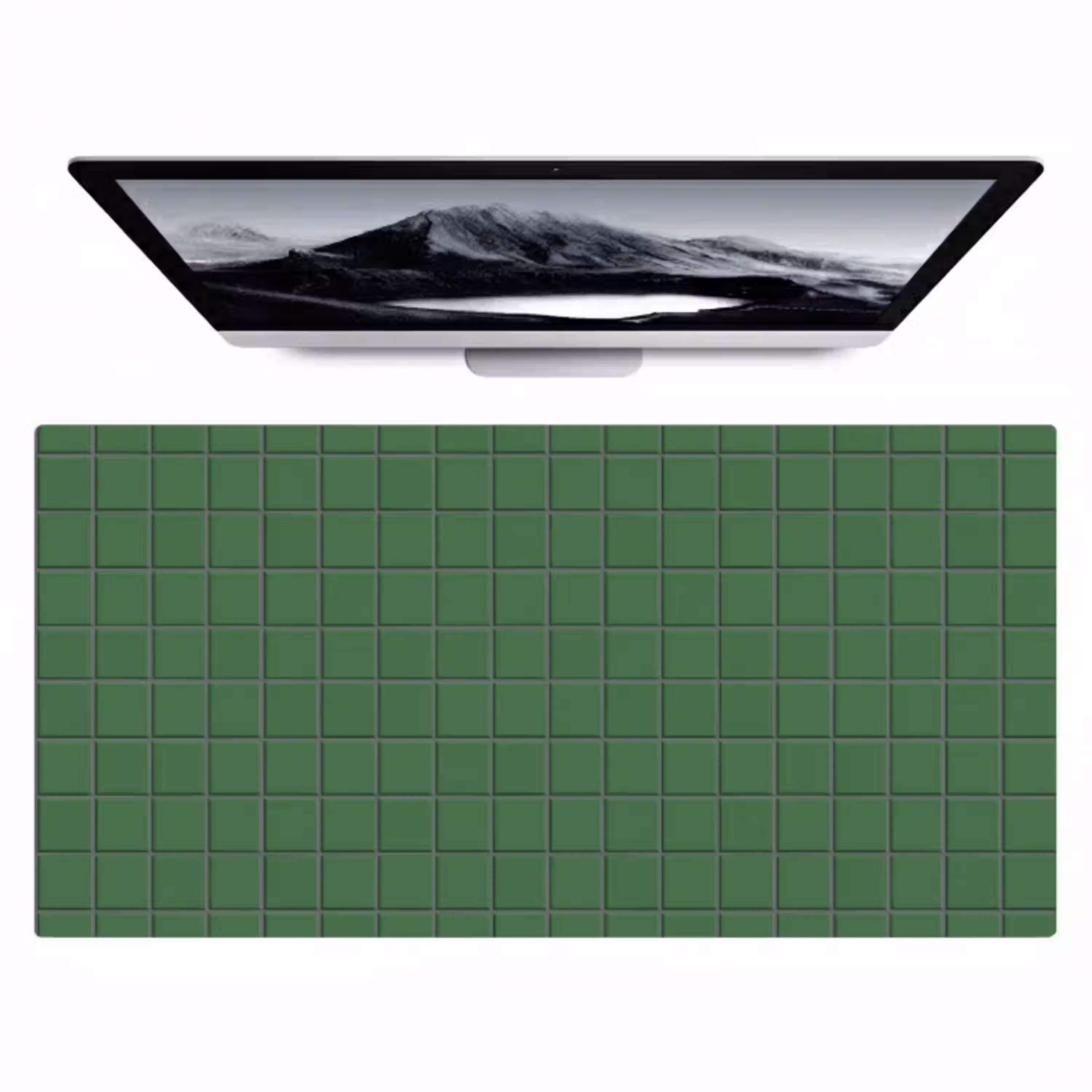 Patroon - Tegels - Groen Muismat XXL klein 681 -zzz3d