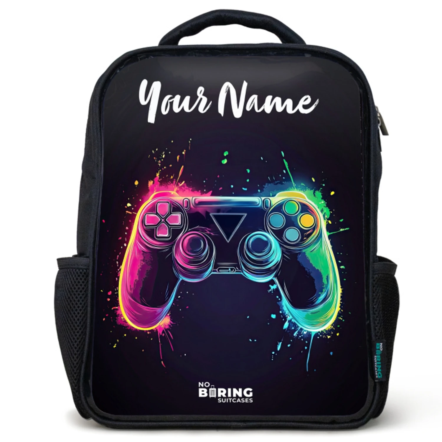 Kids backpack Neon - Controller - Paint splashes - Game | Water ...